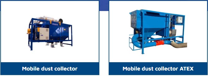 Blasting dust collector