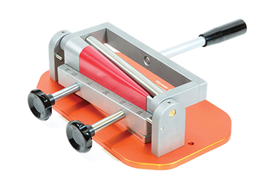Elcometer 1510 conical mandrel bend tester in use